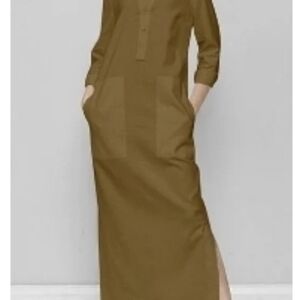 Elegant Olive Green Maxi Dress